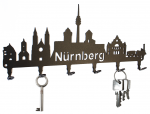 Nürnberg Skyline Schlüsselbrett