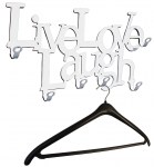 Live Love Laugh Garderobe Weiß