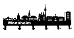 Schlüsselbrett Skyline Mannheim